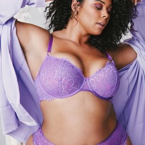 Savage X Fenty Not Sorry Lace Balconette Bra